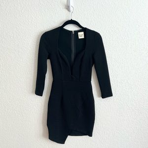 Dream State black mini 3/4 sleeve dress (size: S)